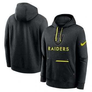 Men's NFL Las Vegas Raiders Nike Black Volt Pullover Hoodie