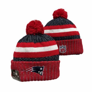 NFL New England Patriots New Era Red Navy 2023 Sideline Cuffed Beanies Knit Hat 3061