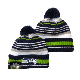 NFL Seattle Seahawks New Era 2023 Cold Weather Pom Beanies Knit Hat 3059