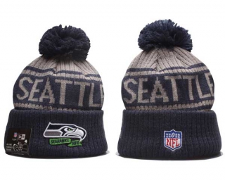 NFL Seattle Seahawks New Era Navy 2022 Sideline Cuffed Beanies Knit Hat 5018