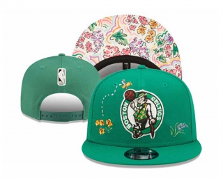 NBA Boston Celtics New Era Kelly Green Watercolor Floral 9FIFTY Snapback Hat 3029