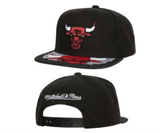 NBA Chicago Bulls Mitchell & Ness Black Munch Time Snapback Hat 2222