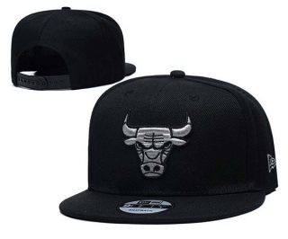 NBA Chicago Bulls New Era Black 9FIFTY Snapback Hat 2229