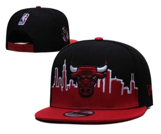 NBA Chicago Bulls New Era Red Black 2022 Tip-Off 9FIFTY Snapback Hat 2241
