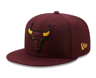 NBA Chicago Bulls New Era Wine 9FIFTY Snapback Hat 2243