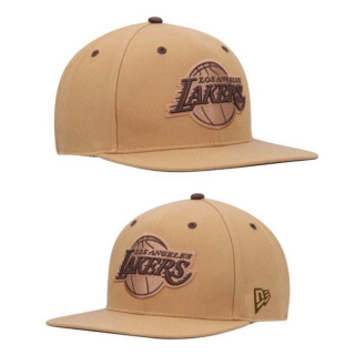 NBA Los Angeles Lakers New Era Khaki 9FIFTY Snapback Hat 2120