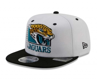 NFL Jacksonville Jaguars New Era Cream Black 9FIFTY Snapback Hat 2030