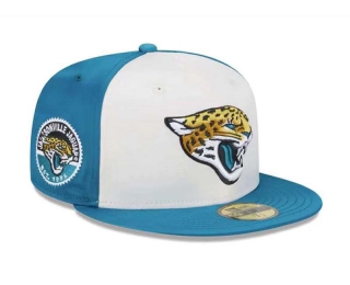 NFL Jacksonville Jaguars New Era Cream Teal Throwback Satin 9FIFTY Snapback Hat 2035