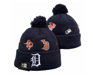 MLB Detroit Tigers New Era Navy Identity Cuffed Beanies Knit Hat 3007