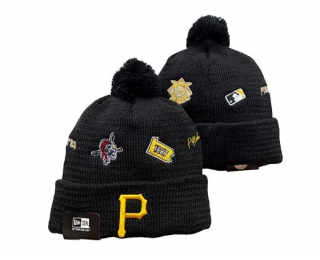 MLB Pittsburgh Pirates New Era Black Identity Cuffed Beanies Knit Hat 3006