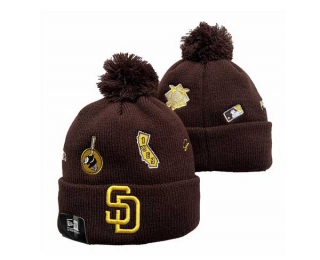 MLB San Diego Padres New Era Brown Identity Cuffed Beanies Knit Hat 3002