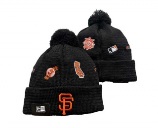 MLB San Francisco Giants New Era Black Identity Cuffed Beanies Knit Hat 3004