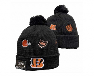 NFL Cincinnati Bengals New Era Black Identity Cuffed Beanies Knit Hat 3052