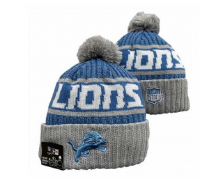 NFL Detroit Lions New Era Blue Gray 2023 Sideline Tech Cuffed Beanies Knit Hat 3054