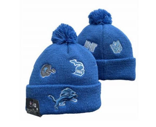 NFL Detroit Lions New Era Blue Identity Cuffed Beanies Knit Hat 3055