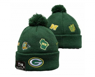 NFL Green Bay Packers New Era Green Identity Cuffed Beanies Knit Hat 3074