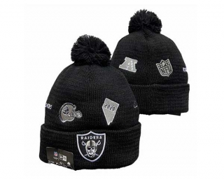 NFL Las Vegas Raiders New Era Black Identity Cuffed Beanies Knit Hat 3059