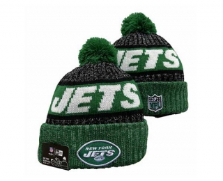 NFL New York Jets New Era Pewter Green 2023 Sideline Tech Cuffed Beanies Knit Hat 3033