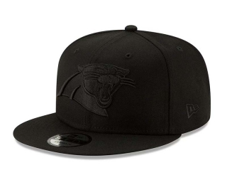 NFL Carolina Panthers New Era Black On Black 9FIFTY Snapback Hat 2033