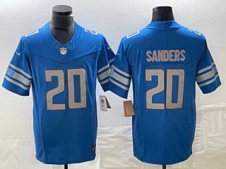 Men's NFL Detroit Lions #20 Barry Sanders Blue 2023 F.U.S.E Vapor Untouchable Limited Stitched Football Jersey