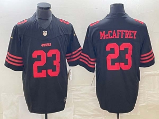 Men's NFL San Francisco 49ers #23 Christian McCaffrey Black 2023 F.U.S.E. Vapor Untouchable Limited Stitched Football Jersey