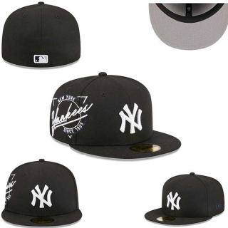 MLB New York Yankees New Era Black 59FIFTY Fitted Hat 0501