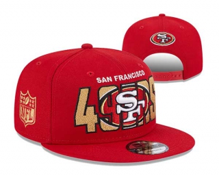 NFL San Francisco 49ers New Era Red 2023 NFL Draft On Stage 9FIFTY Snapback Hat 3055