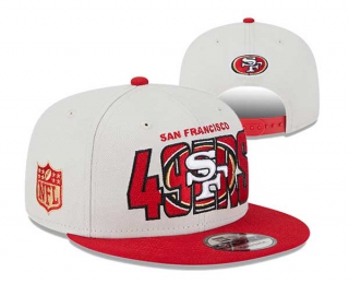 NFL San Francisco 49ers New Era Stone Red 2023 NFL Draft On Stage 9FIFTY Snapback Hat 3056