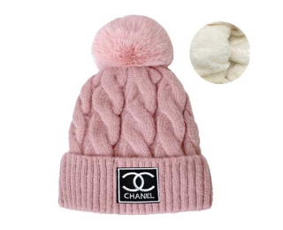 Wholesale Chanel Pink Knit Beanie Hat 9005