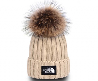 Wholesale The North Face Beige Knit Beanie Hat AAA 9003