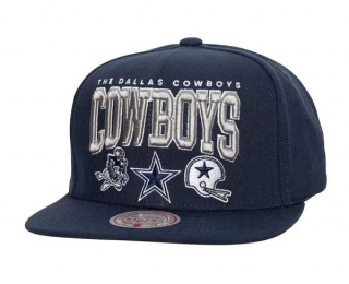 NFL Dallas Cowboys Mitchell & Ness Navy Champ Stack Snapback Hat 2016