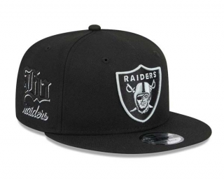 NFL Las Vegas Raiders New Era Black 9FIFTY Snapback Hat 2089