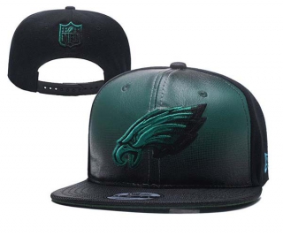 NFL Philadelphia Eagles New Era Black Green 9FIFTY Snapback Hat 2004