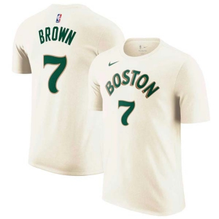 Men's Boston Celtics Jaylen Brown Nike Cream 2023-24 City Edition T-Shirt