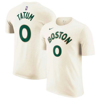 Men's Boston Celtics Jayson Tatum Nike Cream 2023-24 City Edition T-Shirt