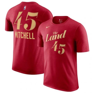 Men's Cleveland Cavaliers Donovan Mitchell Nike Wine 2023-24 City Edition T-Shirt