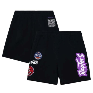 Men's NBA Toronto Raptors Mitchell & Ness Black Printed Shorts