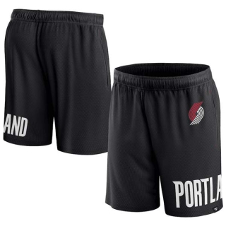 Men's NBA Portland Trail Blazers Fanatics Branded Black Printed Shorts