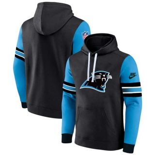 Men's NFL Carolina Panthers Nike Black Blue Pullover Hoodie