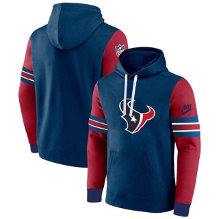 Men's NFL Houston Texans Nike Navy Red Pullover Hoodie