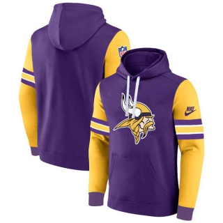 Men's NFL Minnesota Vikings Nike Purple Gold Pullover Hoodie