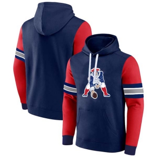 Men's NFL New England Patriots Nike Navy Red Pullover Hoodie