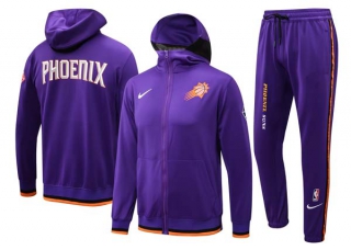 Men's NBA Phoenix Suns Nike Purple 75th Anniversary Performance Showtime Full-Zip Hoodie & Pants