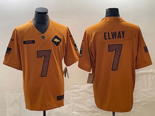 Men's NFL Denver Broncos #7 John Elway Nike Brown 2023 Salute To Service Limited Jersey