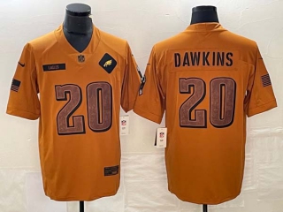 Men's NFL Philadelphia Eagles #20 Brian Dawkins Nike Brown 2023 Salute To Service Limited Jersey
