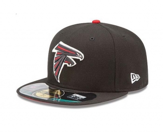 NFL Atlanta Falcons New Era Black 59FIFTY Fitted Hat 1001