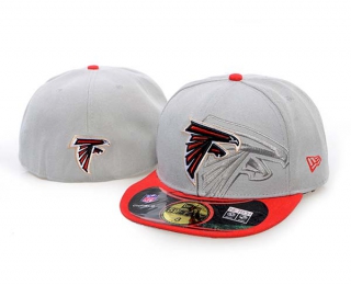 NFL Atlanta Falcons New Era Gray Red 59FIFTY Fitted Hat 1004