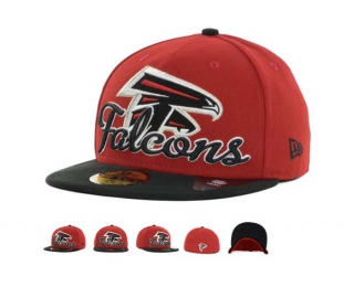NFL Atlanta Falcons New Era Red Black 59FIFTY Fitted Hat 1006