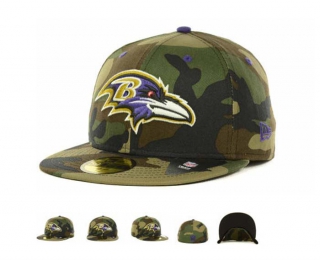 NFL Baltimore Ravens New Era Camo 59FIFTY Fitted Hat 1001