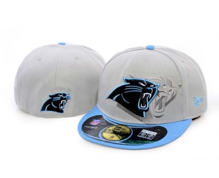 NFL Carolina Panthers New Era Gray Light Blue 59FIFTY Fitted Hat 1004